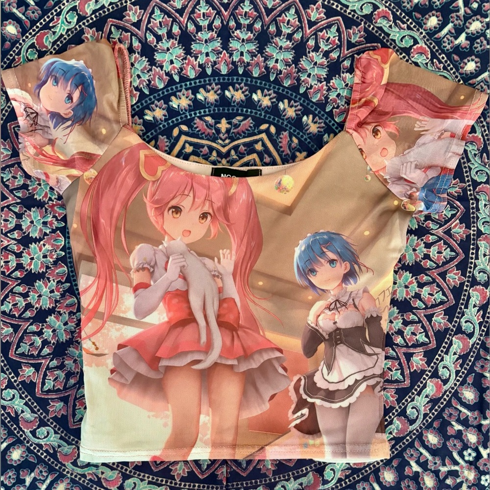 Anime Print top by NGOrder